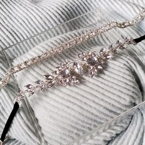 Two Choker Style cubic zirconia necklaces